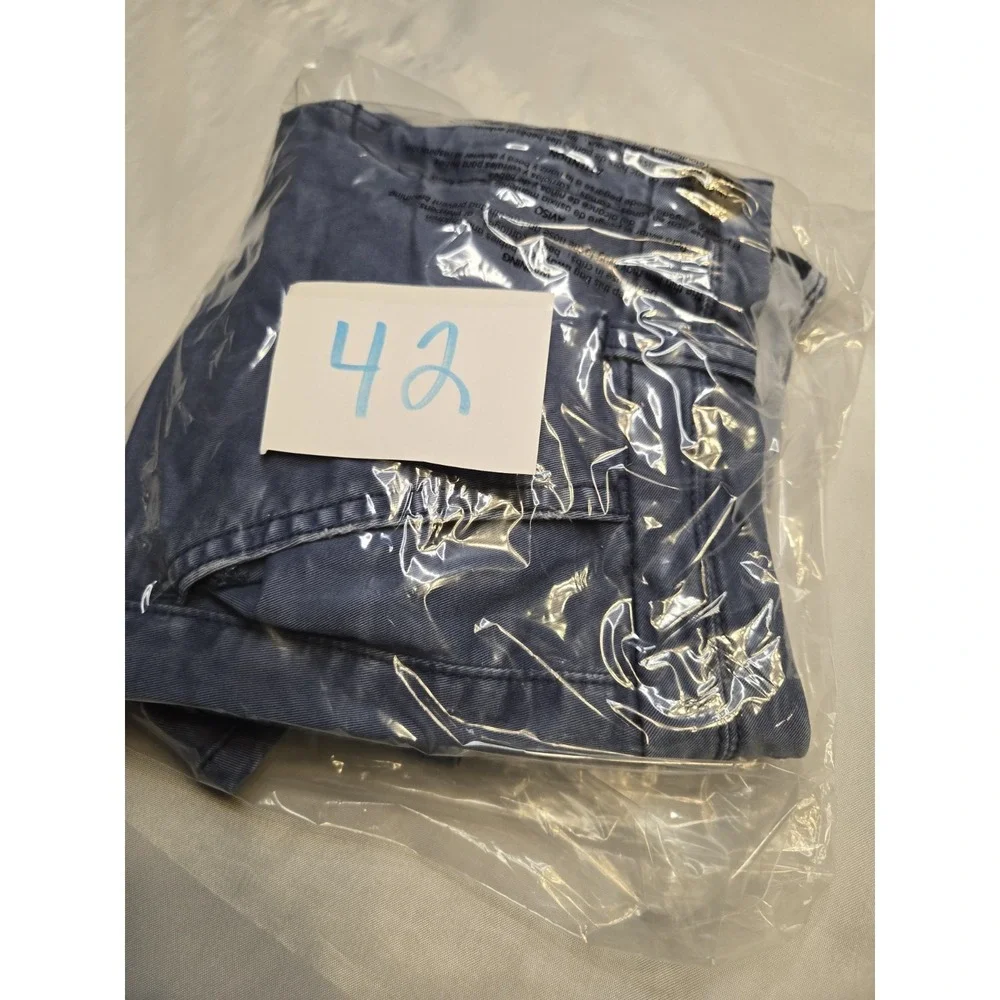 American Eagle Stretch Midi Chino Shorts Women's Size 2 Blue‎ Cotton 5